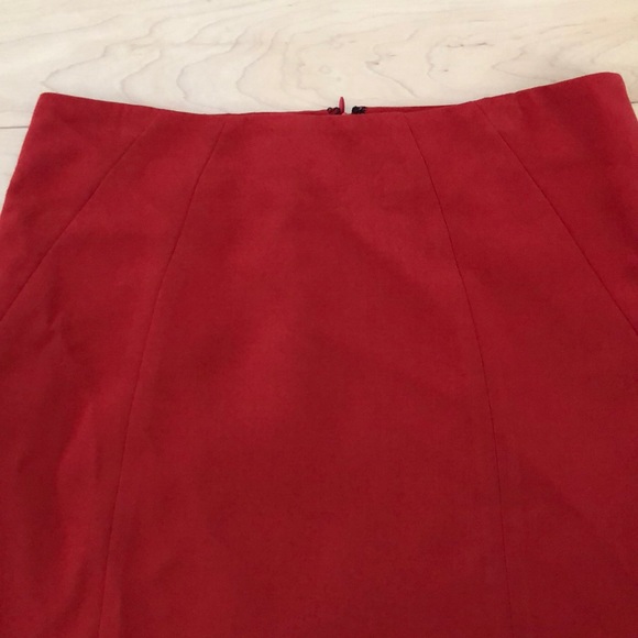 Loft A Line red skirt - Picture 2 of 3